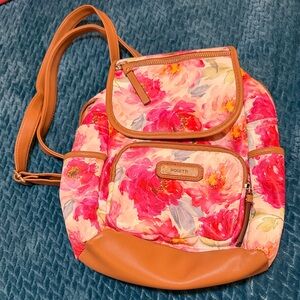 Rosetti Pink Floral Backpack